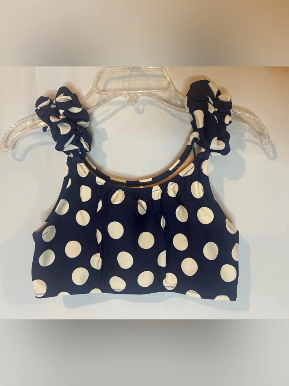 J.Crew NWOT Girls' puff-sleeve two-piece swimsuit